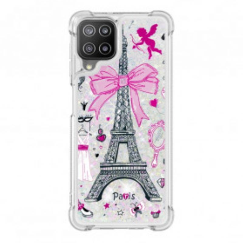 Cover Samsung Galaxy A22 Le Paillettes Della Torre Eiffel