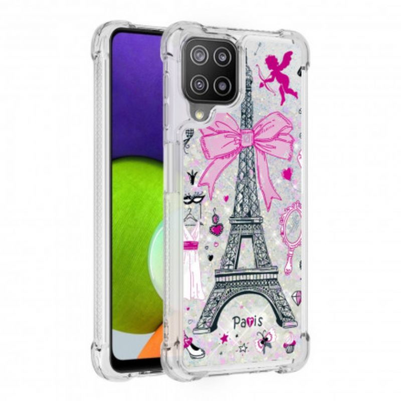Cover Samsung Galaxy A22 Le Paillettes Della Torre Eiffel