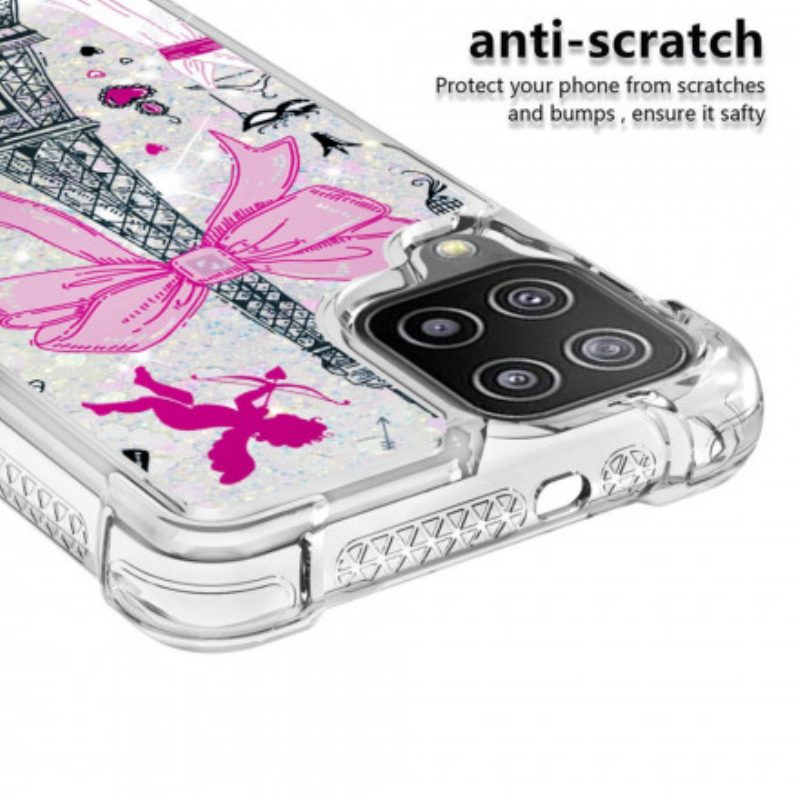 Cover Samsung Galaxy A22 Le Paillettes Della Torre Eiffel