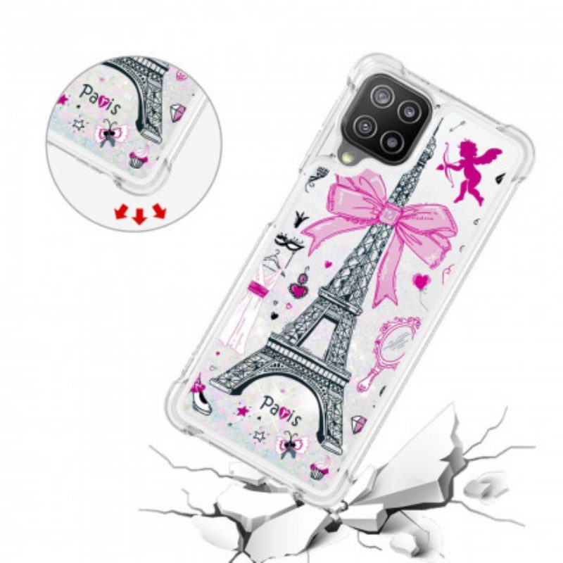 Cover Samsung Galaxy A22 Le Paillettes Della Torre Eiffel