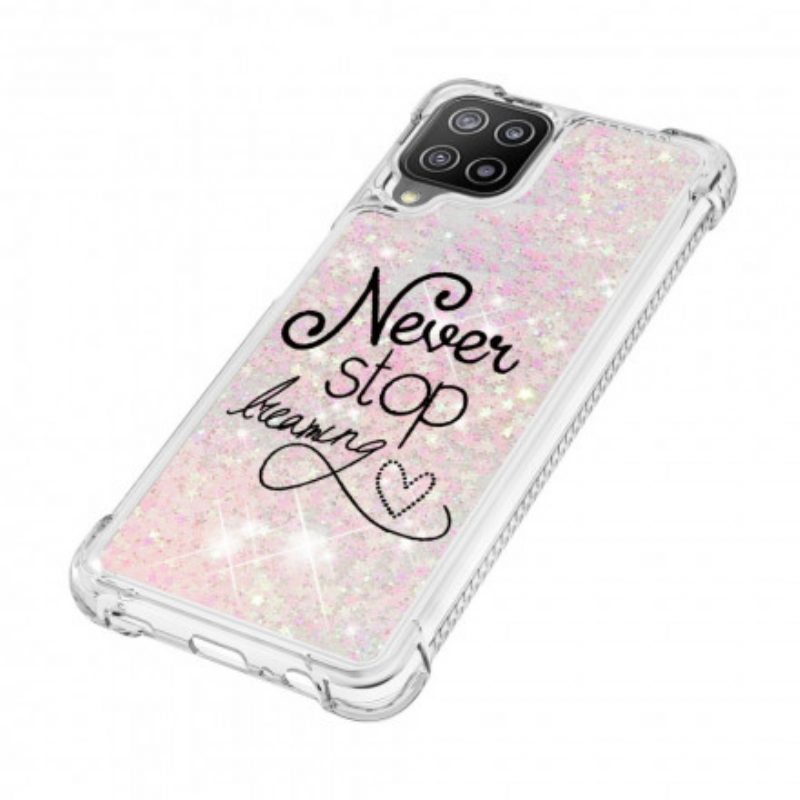 Cover Samsung Galaxy A22 Non Smettere Mai Di Sognare Glitter