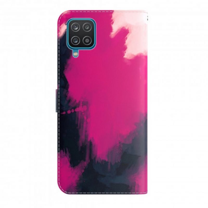 Custodia in pelle Samsung Galaxy A22 Astrazione