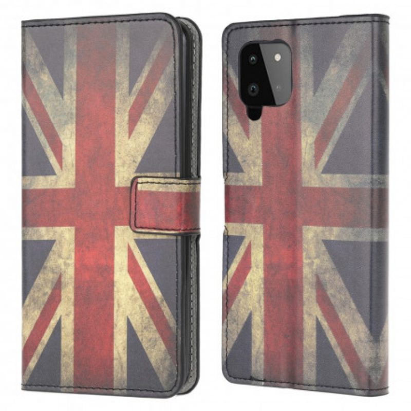 Custodia in pelle Samsung Galaxy A22 Bandiera Dell'inghilterra