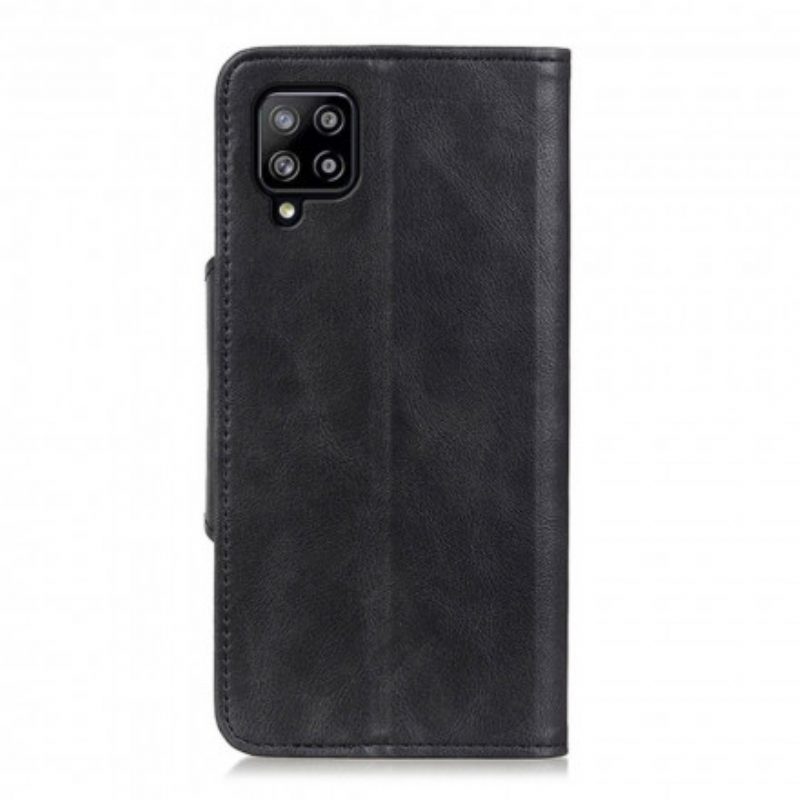 Custodia in pelle Samsung Galaxy A22 Bottone In Ecopelle