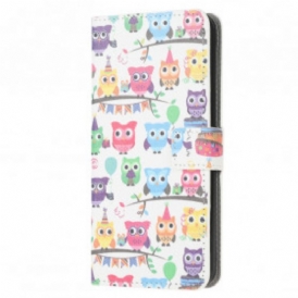 Custodia in pelle Samsung Galaxy A22 Gufi