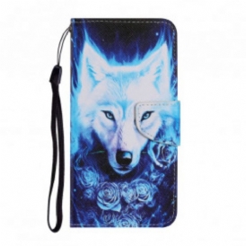 Custodia in pelle Samsung Galaxy A22 Lupo Bianco