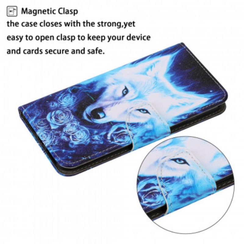 Custodia in pelle Samsung Galaxy A22 Lupo Bianco