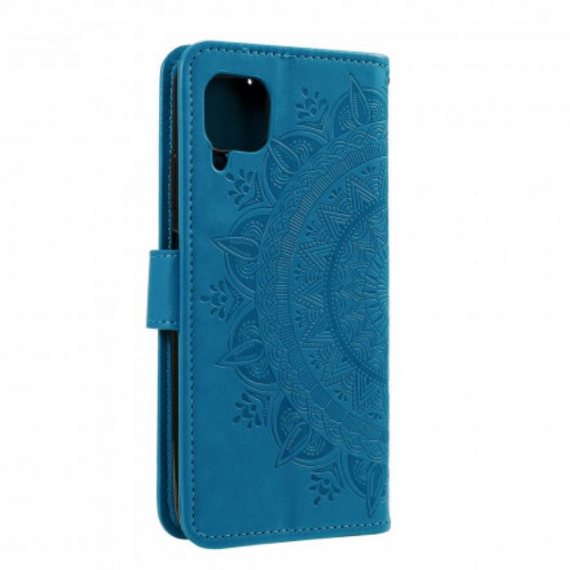 Custodia in pelle Samsung Galaxy A22 Mandala Del Sole