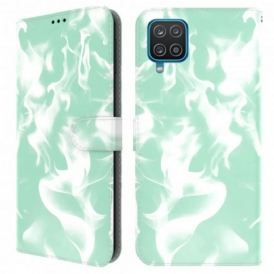 Custodia in pelle Samsung Galaxy A22 Modello Astratto
