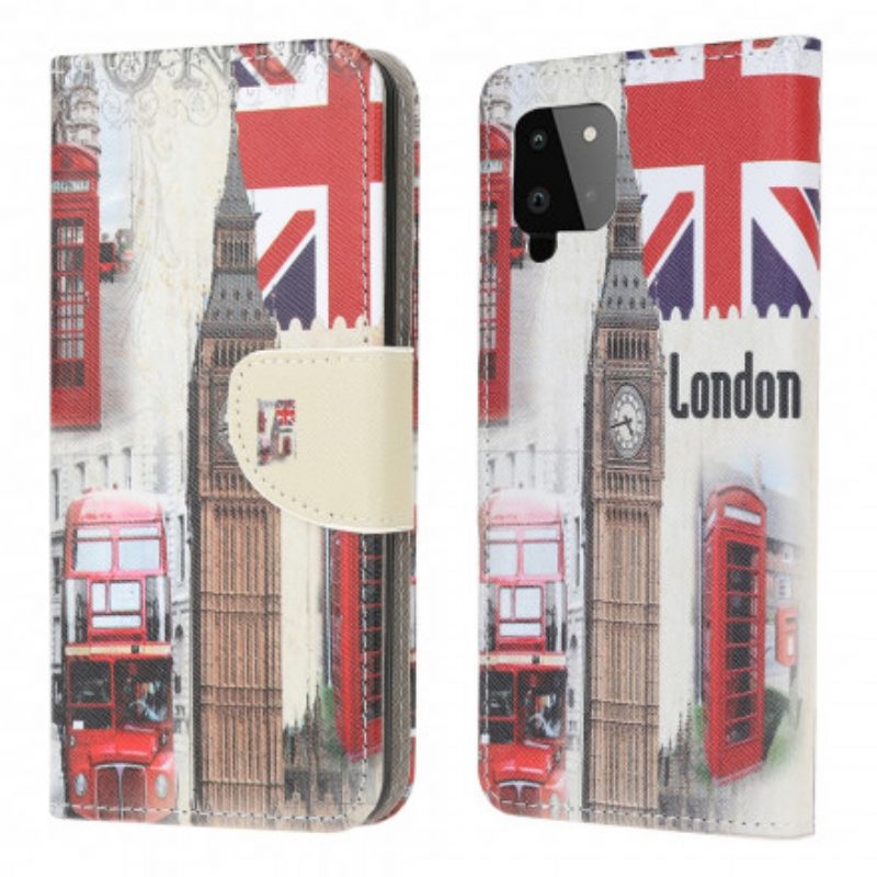 Custodia in pelle Samsung Galaxy A22 Vita Londinese