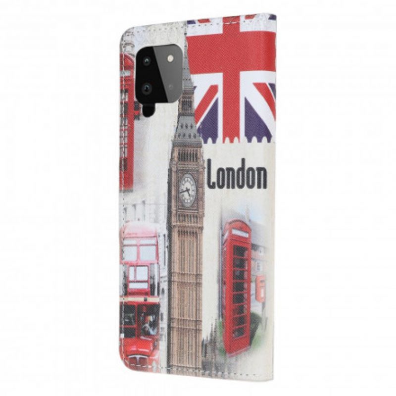 Custodia in pelle Samsung Galaxy A22 Vita Londinese