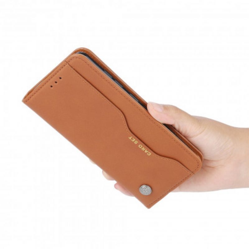 Folio Cover Samsung Galaxy A22 Custodia in pelle Portacarte In Ecopelle