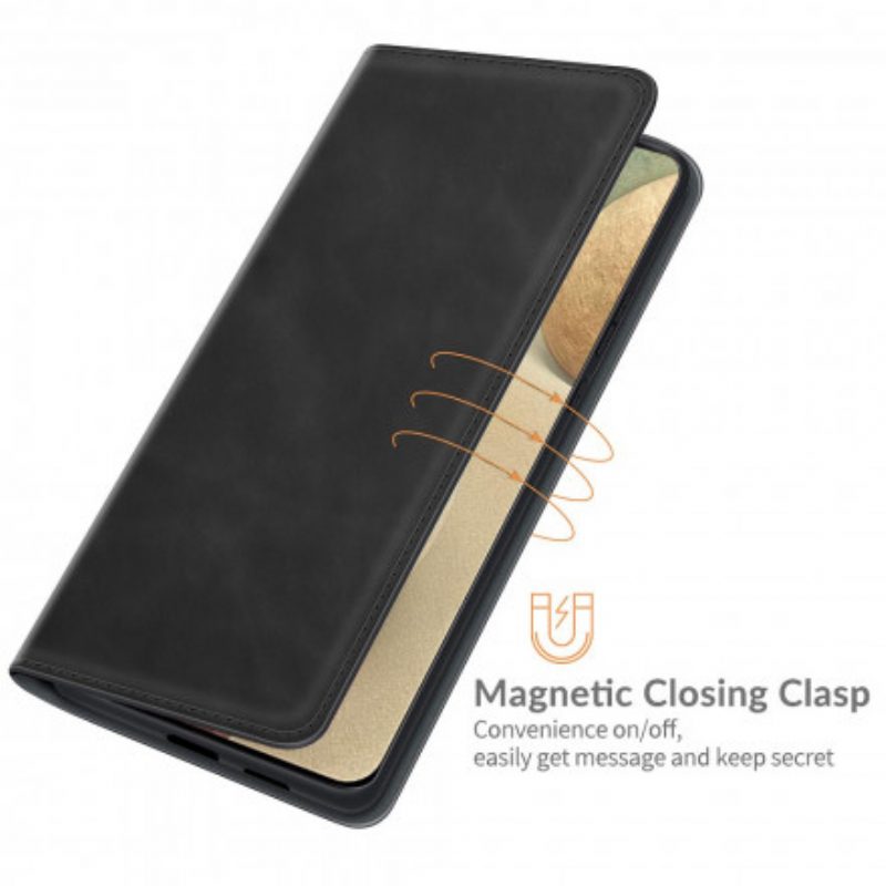 Folio Cover Samsung Galaxy A22 Custodia in pelle Tocco Di Pelle