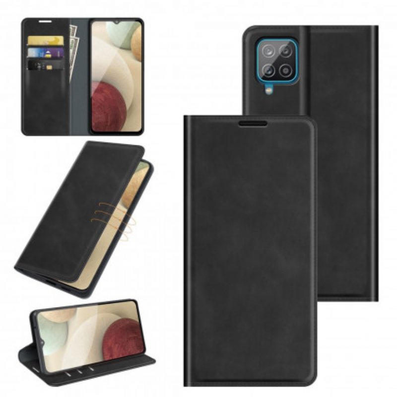 Folio Cover Samsung Galaxy A22 Custodia in pelle Tocco Di Pelle
