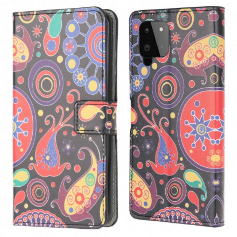 Folio Cover Samsung Galaxy A22 Disegno Della Galassia