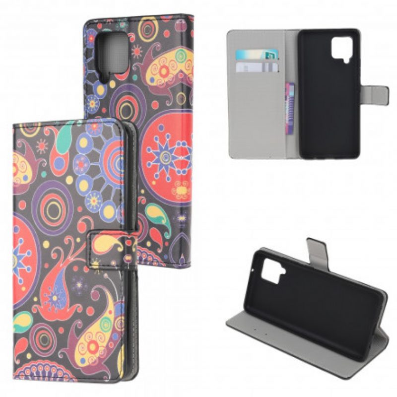 Folio Cover Samsung Galaxy A22 Disegno Della Galassia