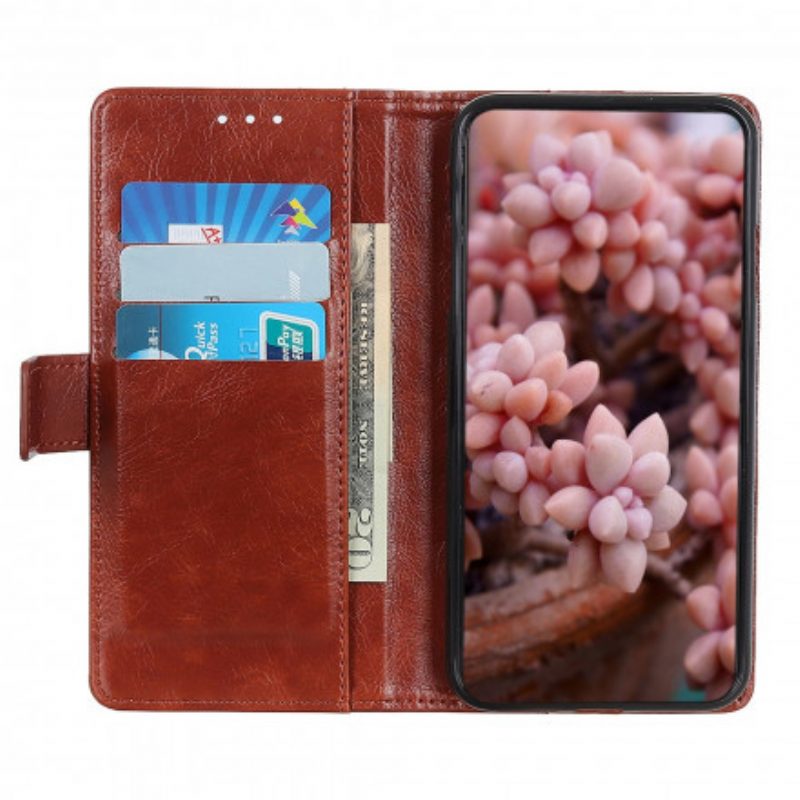 Folio Cover Samsung Galaxy A22 Effetto Pelle Nappa Anticata