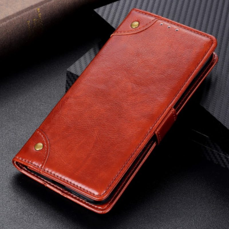 Folio Cover Samsung Galaxy A22 Effetto Pelle Nappa Anticata