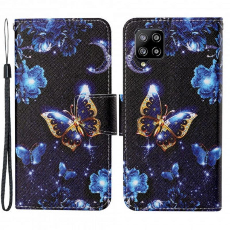 Folio Cover Samsung Galaxy A22 Preziose Perizoma Farfalle