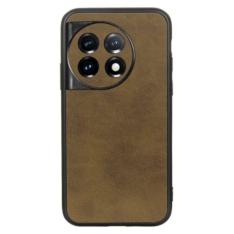 Cover OnePlus 11 5G Look Raffinato Effetto Pelle