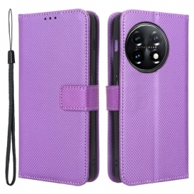 Custodia A Portafoglio OnePlus 11 5G Cinturino Strutturato