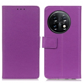 Custodia in pelle OnePlus 11 5G Classico Effetto Pelle