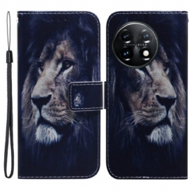 Custodia in pelle OnePlus 11 5G Leone Sognante
