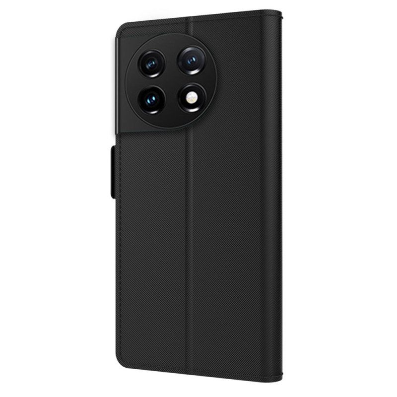 Custodia in pelle OnePlus 11 5G Specchio Removibile E Portacarte