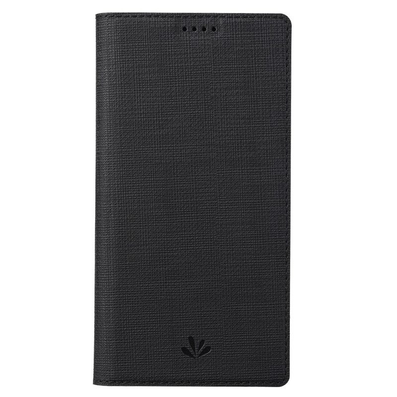 Custodia in pelle OnePlus 11 5G Struttura Del Tessuto Vili