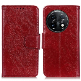 Folio Cover OnePlus 11 5G Crosta Di Nappa