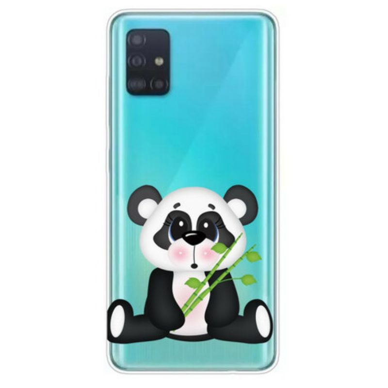 Cover Samsung Galaxy A71 Panda Triste Senza Soluzione Di Continuità