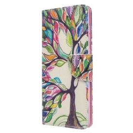 Custodia A Portafoglio Samsung Galaxy A71 Albero Colorato