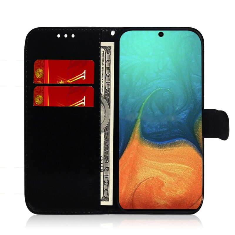 Custodia in pelle Samsung Galaxy A71 Copri Specchietto In Ecopelle