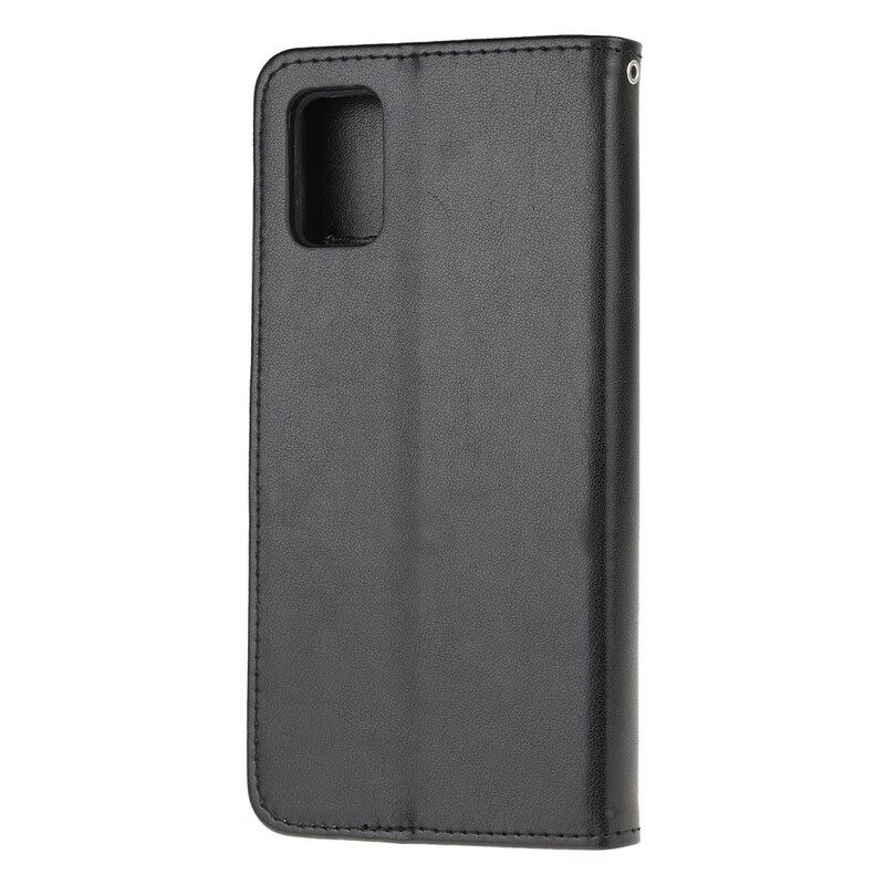 Custodia in pelle Samsung Galaxy A71 Farfalle Incantate