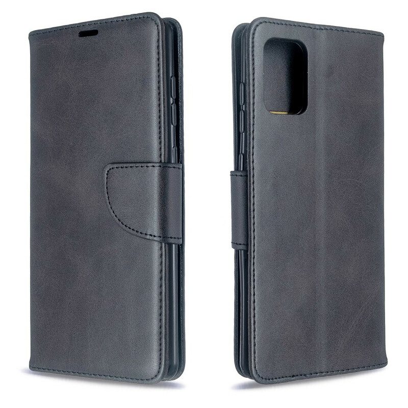 Custodia in pelle Samsung Galaxy A71 Folio Cover Lembo Liscio Obliquo