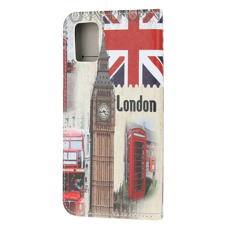 Custodia in pelle Samsung Galaxy A71 Vita Londinese