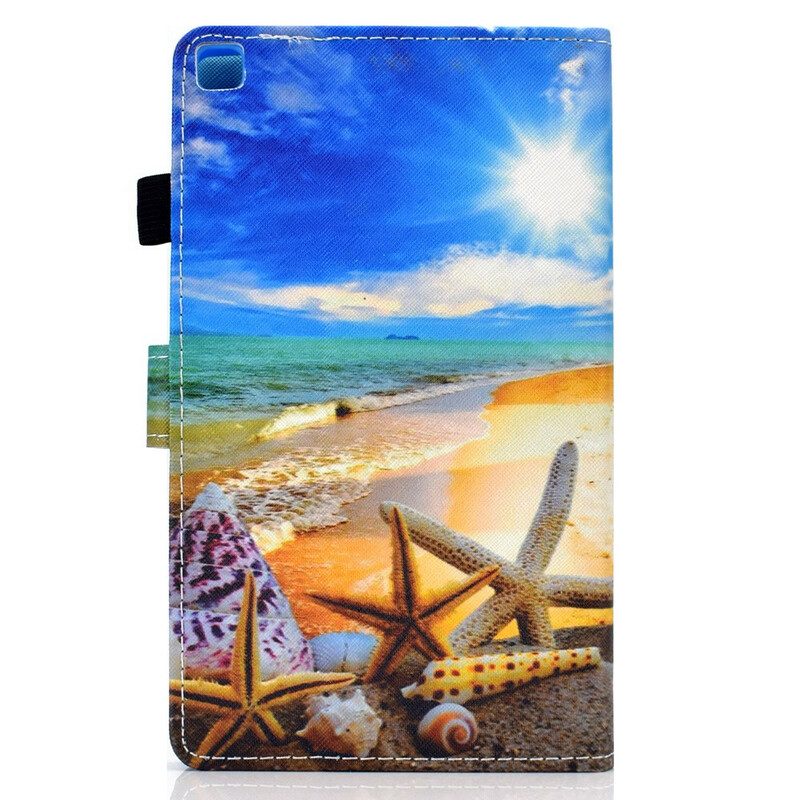 Custodia A Portafoglio Samsung Galaxy Tab A7 Lite Divertimento In Spiaggia