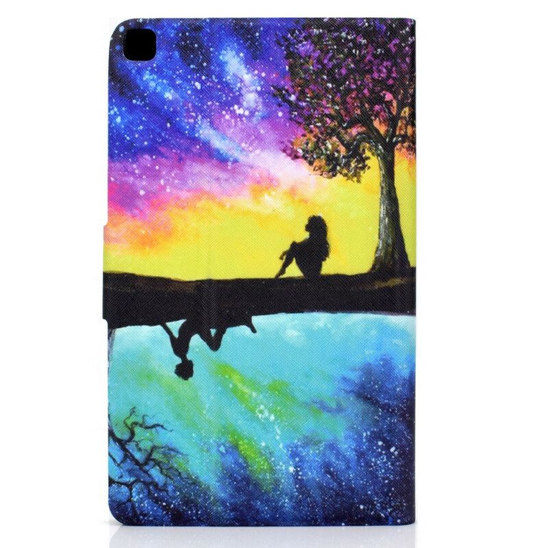 Custodia A Portafoglio Samsung Galaxy Tab A7 Lite Fantasticheria Sotto L'albero