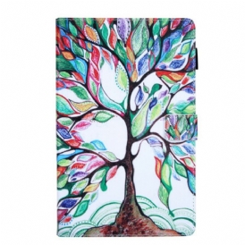 Custodia in pelle Samsung Galaxy Tab A7 Lite Albero Multicolore