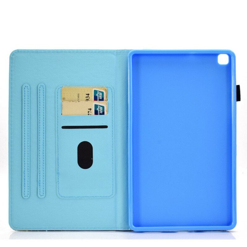 Custodia in pelle Samsung Galaxy Tab A7 Lite Bici Della Torre Eiffel