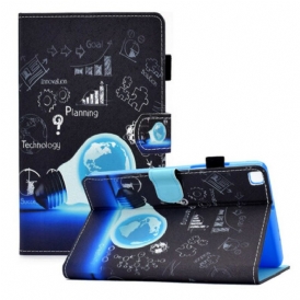 Custodia in pelle Samsung Galaxy Tab A7 Lite Brainstorming