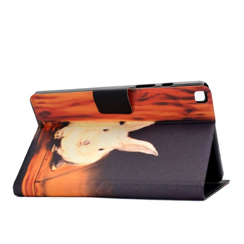 Custodia in pelle Samsung Galaxy Tab A7 Lite Coniglio
