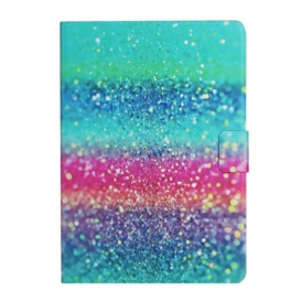 Custodia in pelle Samsung Galaxy Tab A7 Lite Disegno Paillettes