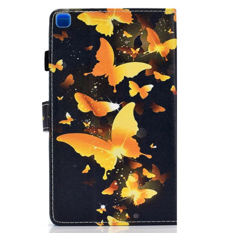 Custodia in pelle Samsung Galaxy Tab A7 Lite Farfalle Uniche