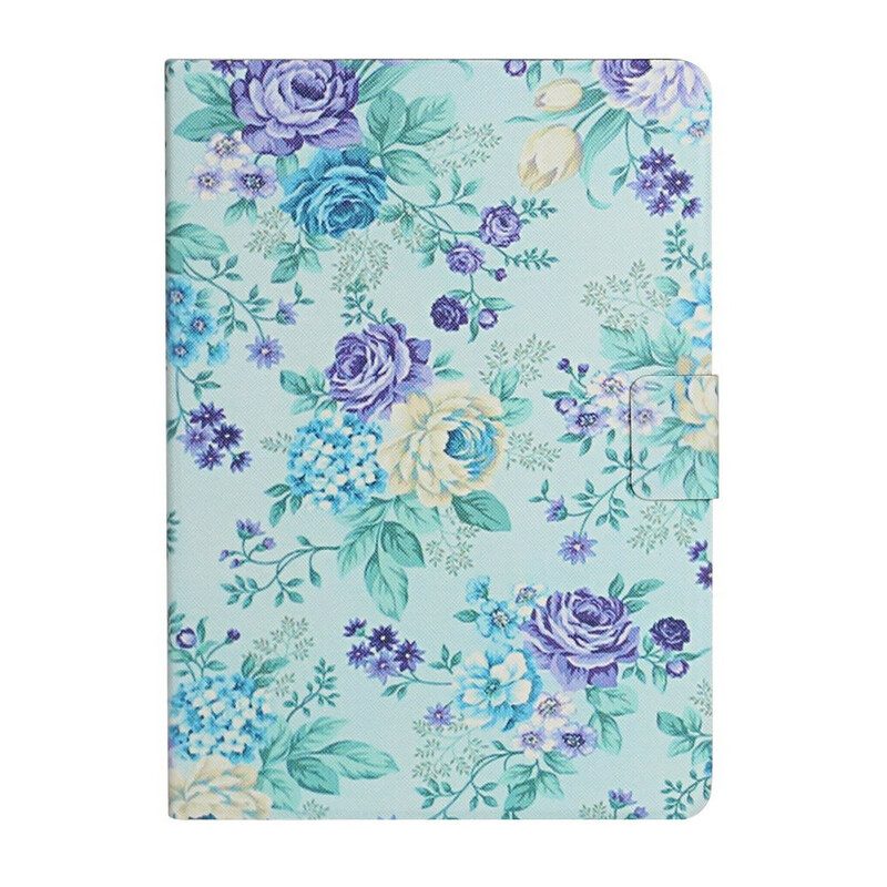 Custodia in pelle Samsung Galaxy Tab A7 Lite Fiori Fiori Fiori