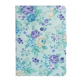 Custodia in pelle Samsung Galaxy Tab A7 Lite Fiori Fiori Fiori