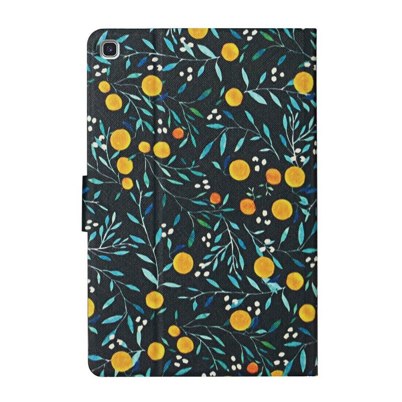 Custodia in pelle Samsung Galaxy Tab A7 Lite Fiori Fiori Fiori