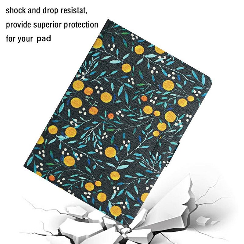Custodia in pelle Samsung Galaxy Tab A7 Lite Fiori Fiori Fiori