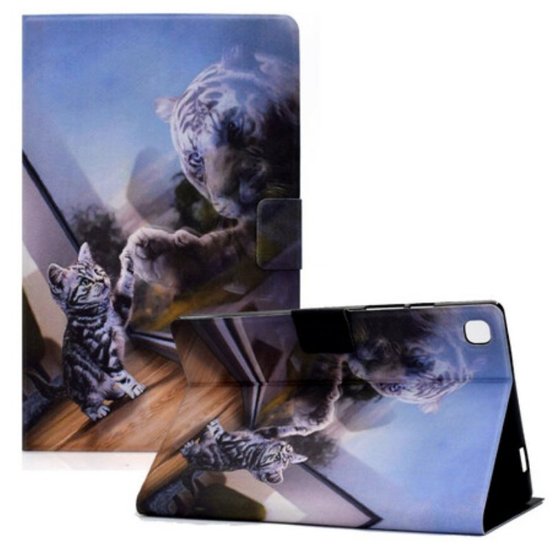 Custodia in pelle Samsung Galaxy Tab A7 Lite Il Sogno Del Gattino