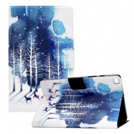 Custodia in pelle Samsung Galaxy Tab A7 Lite Inverno